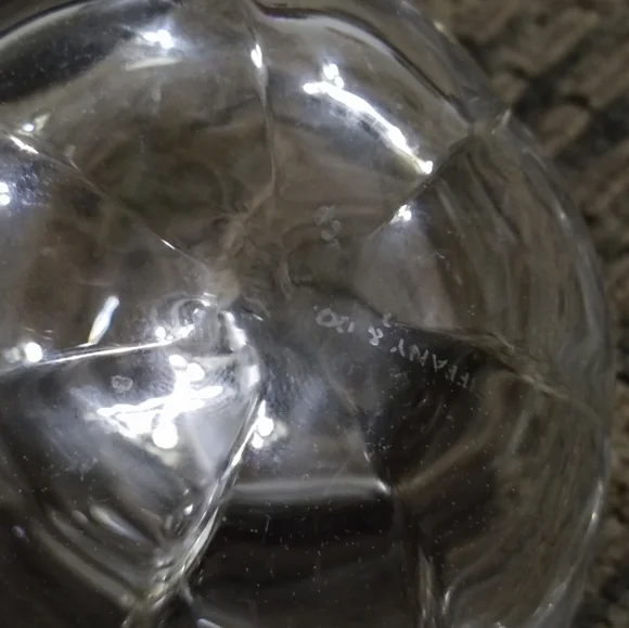 Tiffany & Co Crystal Pumpkin Paperweight  Signed 3.75" Clean Fall Halloween Deco - Picture 7 of 7